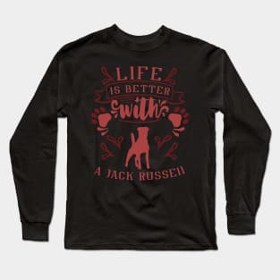 Life Is Better With A Jack Russell Long Sleeve T-Shirt